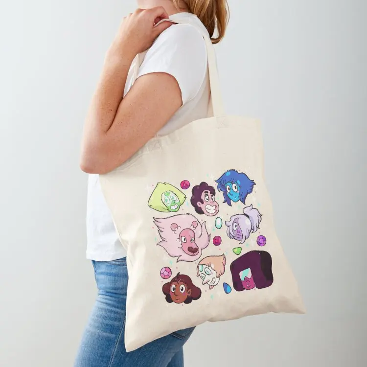 Crystal Gem Friends Tote Bag Fabric bag Women's bag Canvas