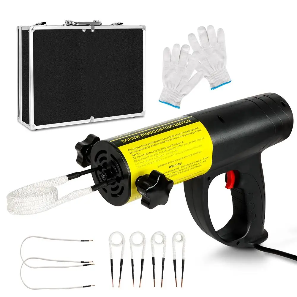 1500W Handheld Magnetic Induction Heater Kit Rusty Screw Bolt Removal Tool Electromagnetic Heat Machine