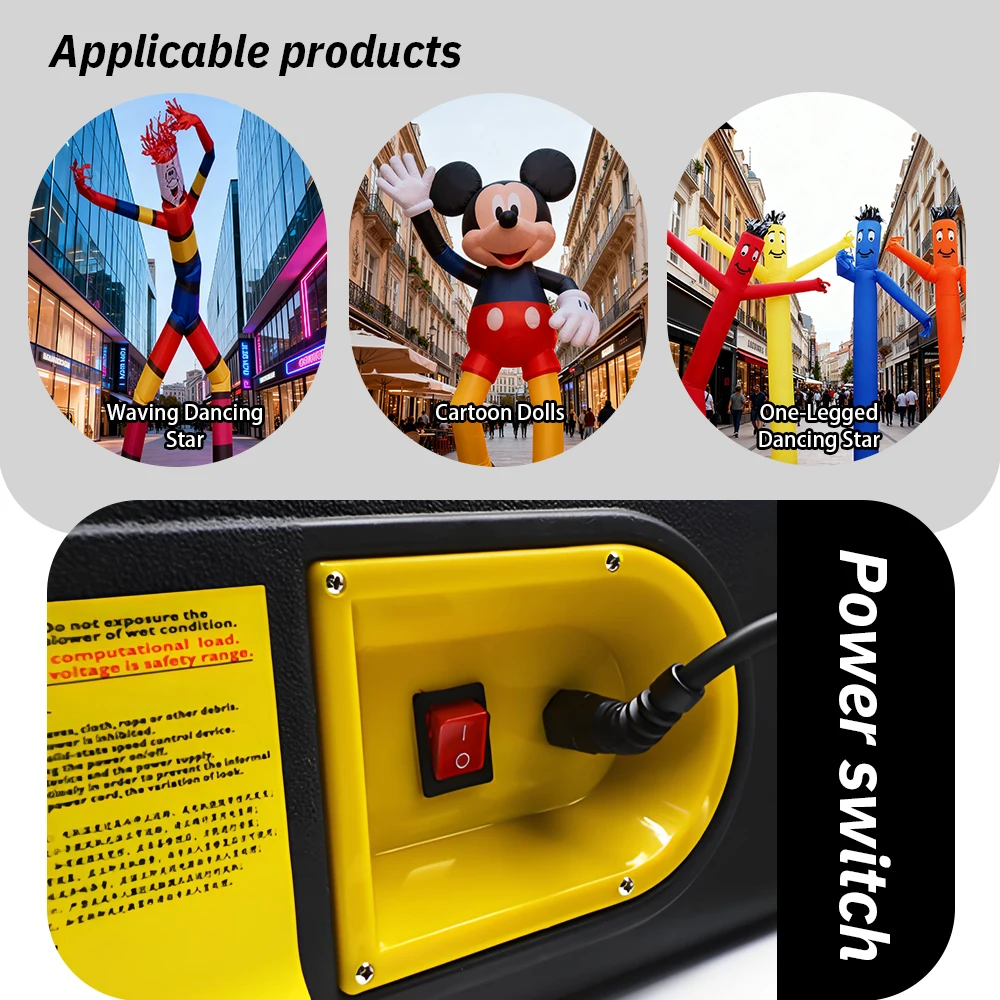 الكهربائية نفخ أنبوب منفاخ 950 واط عيد الميلاد السماء راقصة منفاخ التجارية الهواء راقصة منفاخ مروحة الإعلان في الهواء الطلق منفاخ