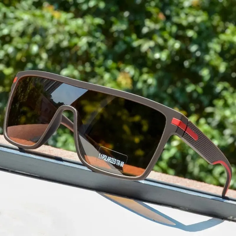 CRIXALIS Mode Gepolariseerde Zonnebril Voor Mannen Vierkante Oversized Anti Glare Driver Spiegel Zonnebril Vrouwen UV400 Bril Mannelijke