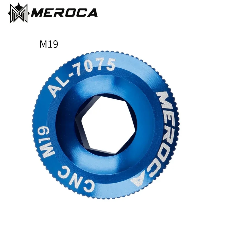 MEROCA MTB Aluminum Alloy CNC Screw Mountain Bike Crank Cover Screws M18/M19/M20 Bolt For SHIMANO Iamok