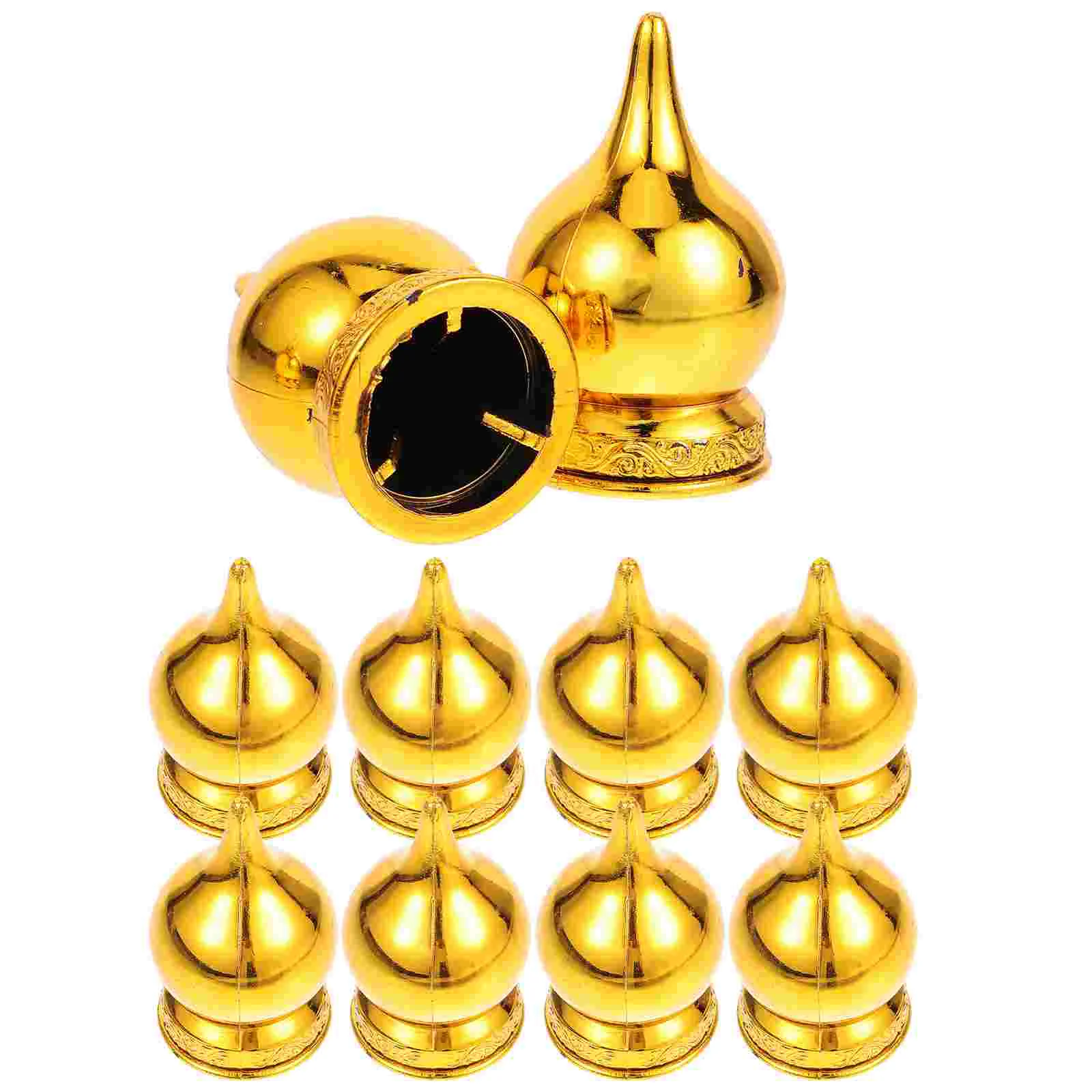 10Pcs Flagpole Finial Ball Flag Pole Ball Topper Ornament Flag Topper Replacement Flagpole Supplies