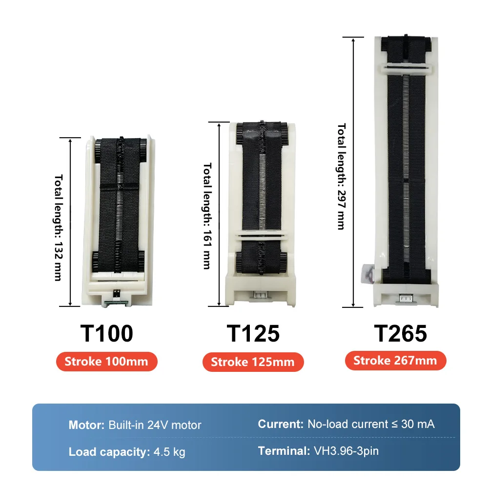 24V DC Vending Machine Motor with 4.5KG Load Multiple Stroke (100/125/265mm) Vending Machine Dispenser Motor Conveyor Parts