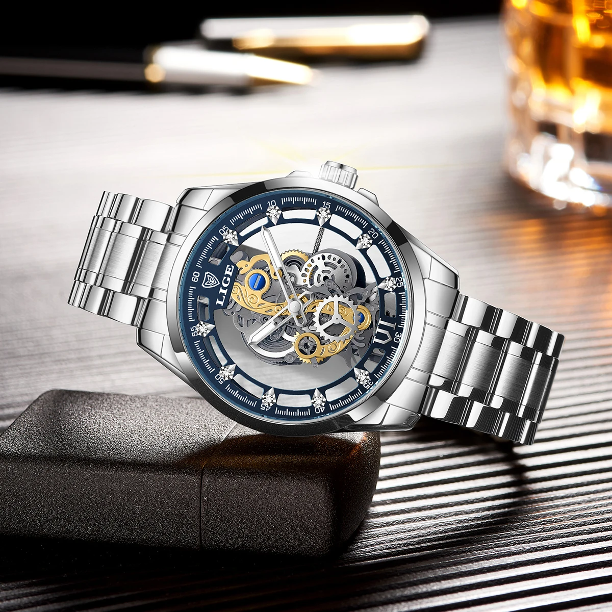 LIGE Sports Man Watch Military Calendar Quartz Watch Men Luxury Chronograph Waterproof Fashion Watches For Men Relogio Masculino