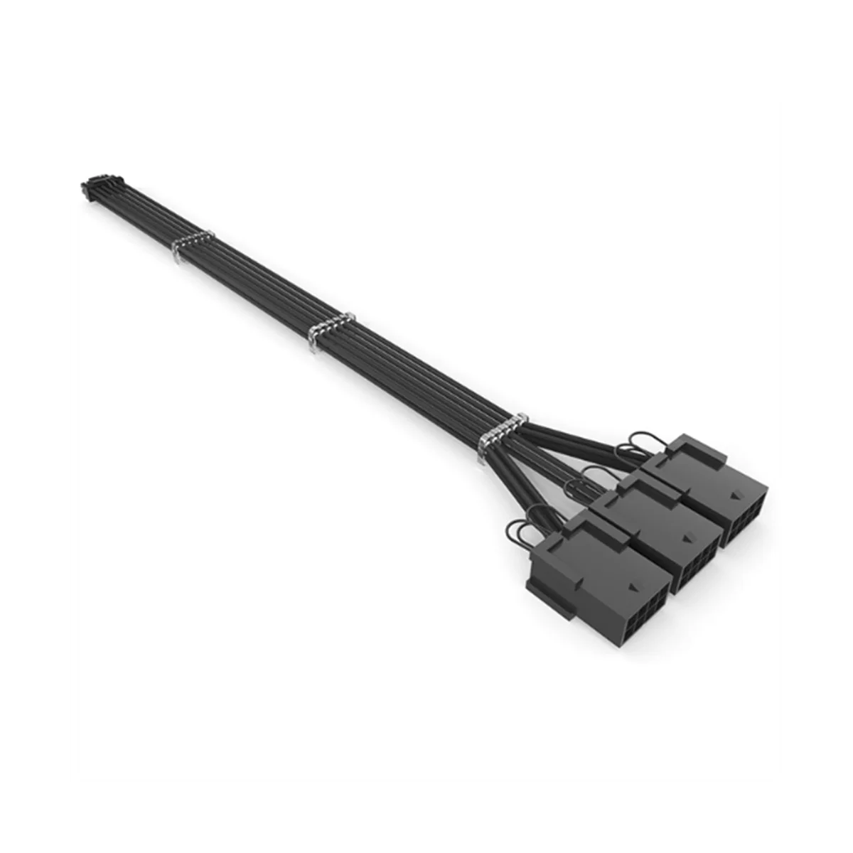 12vhpwr pci-e 5,0 Verlängerung kabel 16-polig bis 3 x8pin (6 2) Hülsen verlängerung 16awg Kabel kompatibel für 3090ti & rtx 4080 (a)