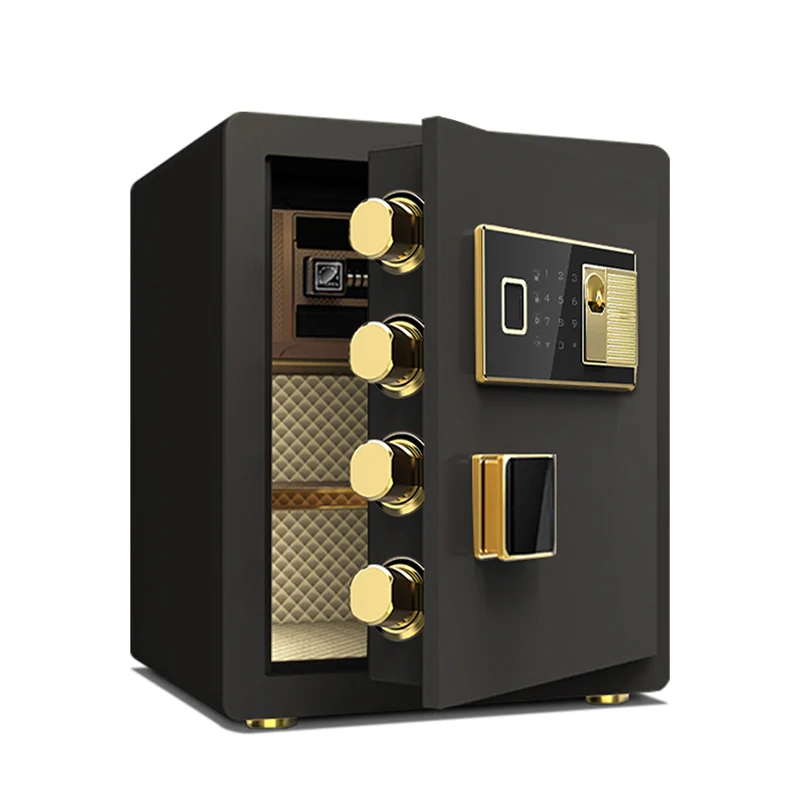 45 Fingerprint 2020 Office Automatic Digital Strongbox Security Fireproof Safe Box Coffer Money/jewelr Solid Steel