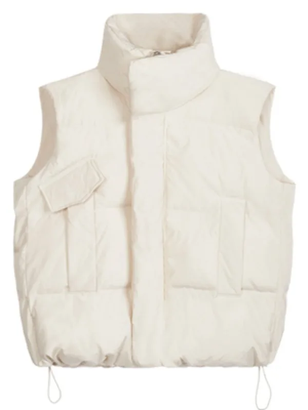 เสื้อกั๊กผ้าฝ้ายยุโรปคุณภาพสูงหรือแผ่นรองไหล่แฟชั่นสำหรับผู้หญิง เสื้อคลุมแฟชั่น กวางโจว โรงงานที่สิบสาม