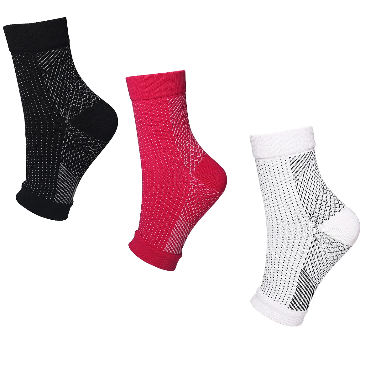 

3 Pairs Sports Socks Men Women Foot Compression Socks Foot Angel Ankle Socks Outdoor Breatheable Sleeve Socks Brace Sock