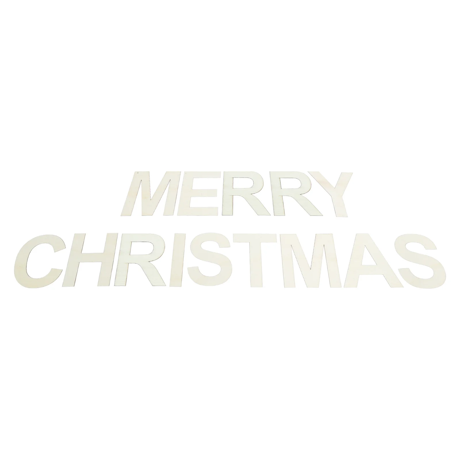

1 set 1 Set Wooden Letters Merry Christmas Cutout Unfinished Diy Wood Slices For Craft Scrapbooking Sewing Projects Holiday