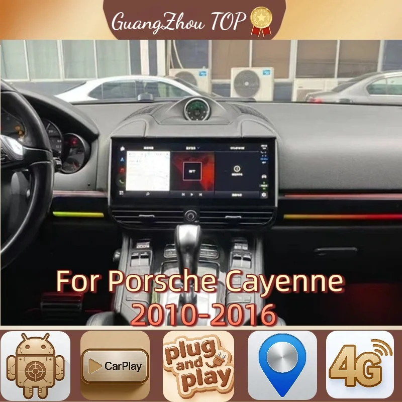 

GuangZhou Carplay Android 13 For Porsche Cayenne 2010 2011 2012-2016 Car GPS Navigation Multimedia Player HeadUnit Radio Media
