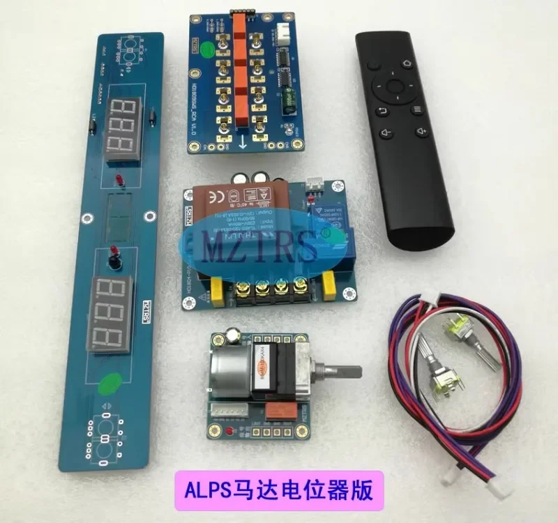 Gaowen front stage merging chassis relay resistor ALPS16 27 potentiometer volume control 4-way input switching