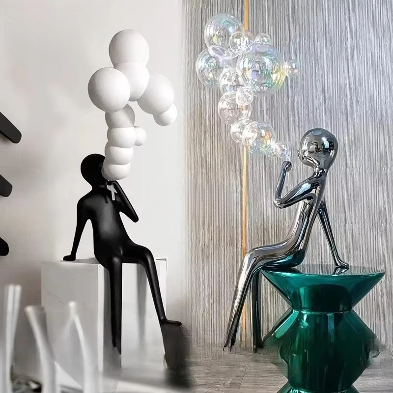 LH1  Figure Ornament Hotel Lobby Mall Decoration Abstract Sculpture Artwork