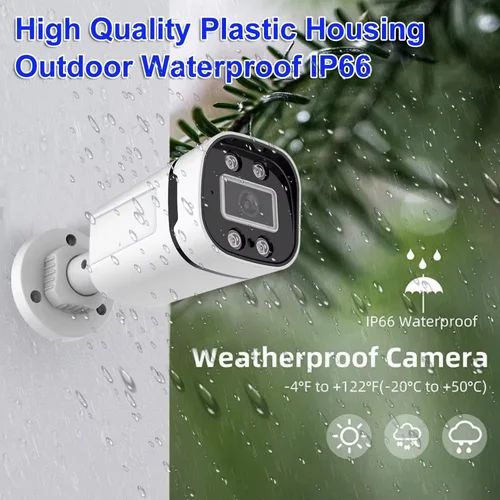 Imagen 2 del producto AI 4CH 1080P 5MP 8MP 4K AHD DVR Kit impermeable bala cámara analógica Color visión nocturna vigilancia sistema CCTV de seguridad al aire libre