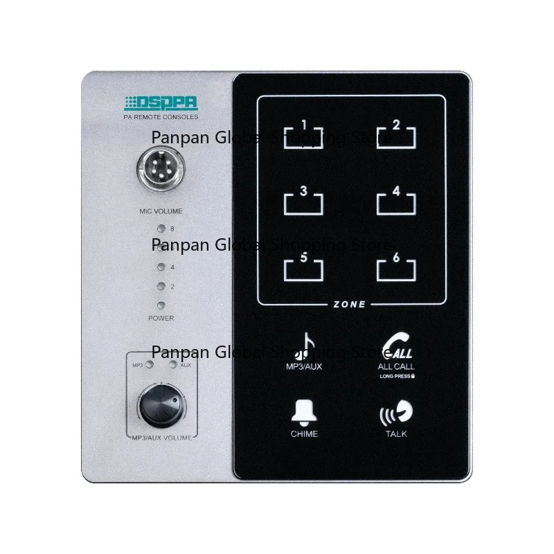 Public Address System 6 Zone Voice Evacuation System Remote Call Paging Microphone Station