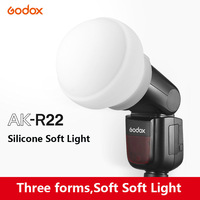 Godox AK-R22 Collapsible Silicone Soft Light Ball V1 Flash Special Soft Light Box Camera Flash Small Portable Reflector