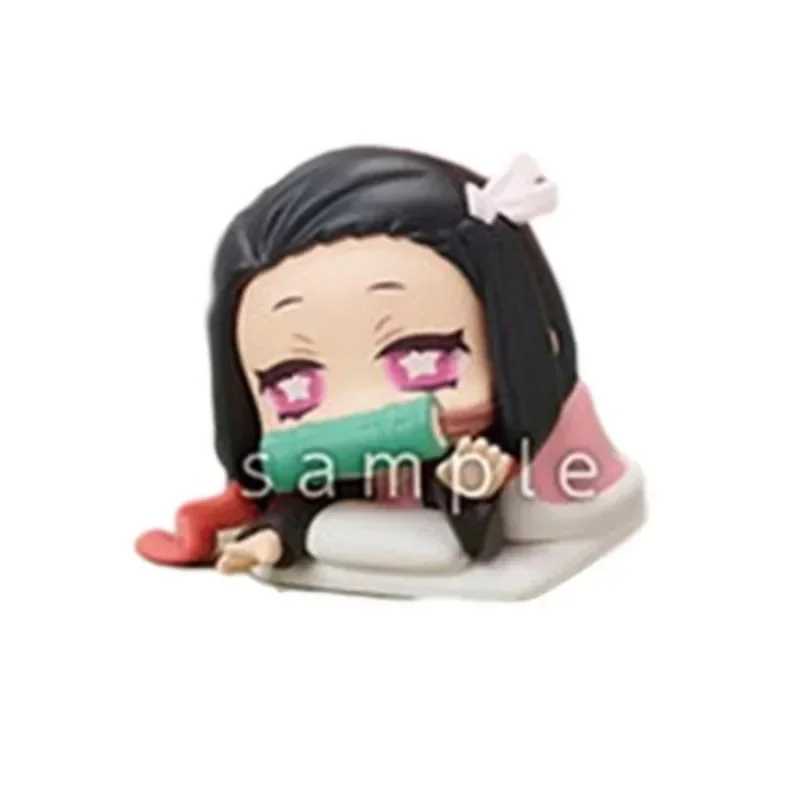 Anime Demon Slayer Gashapon Kamado Nezuko Iguro Obanai Kanroji Mitsuri Christmas Gifts Genuine Action Figure Model Toys