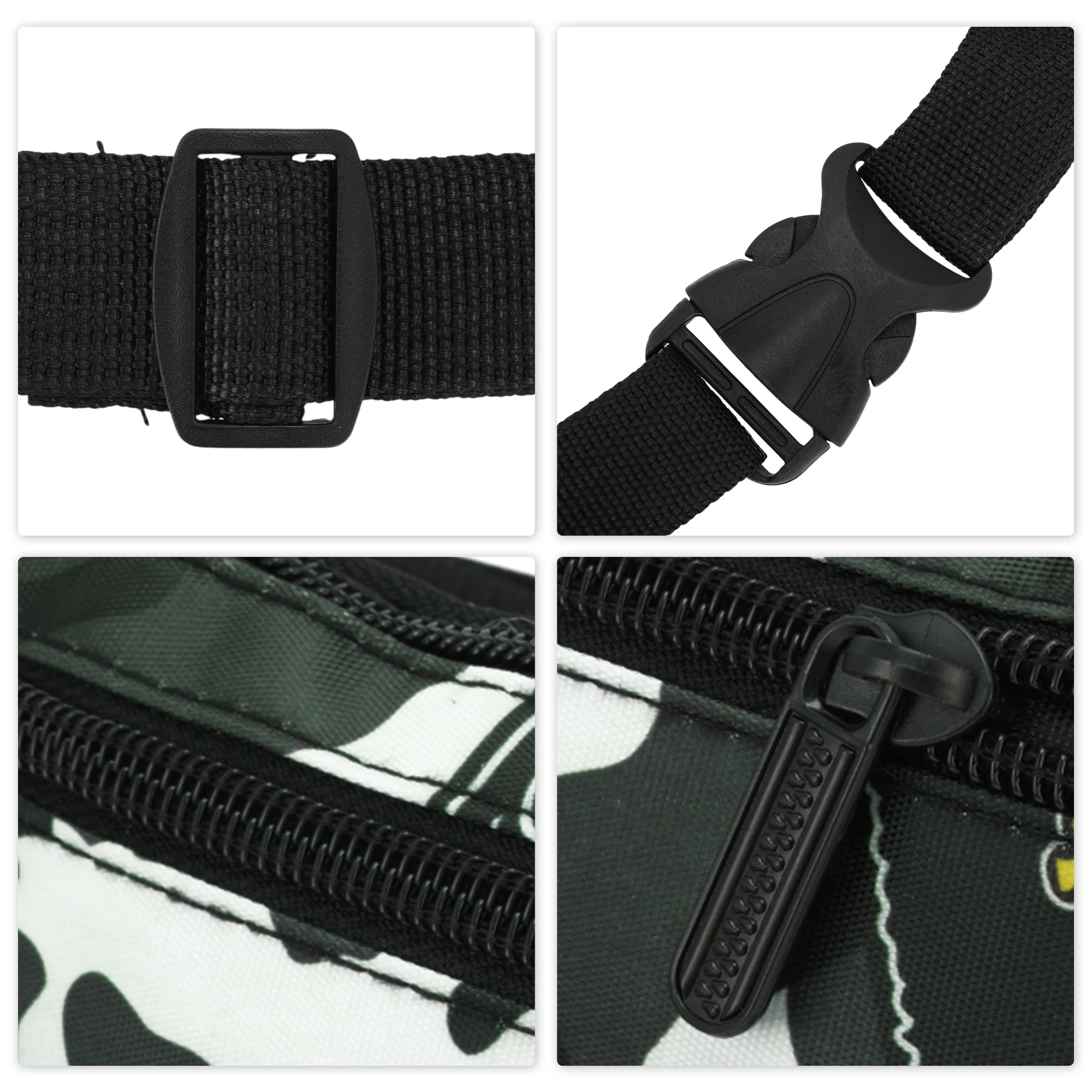 X Autohaux Thin Camo Fanny Pack رمادي 1 قطعة #4