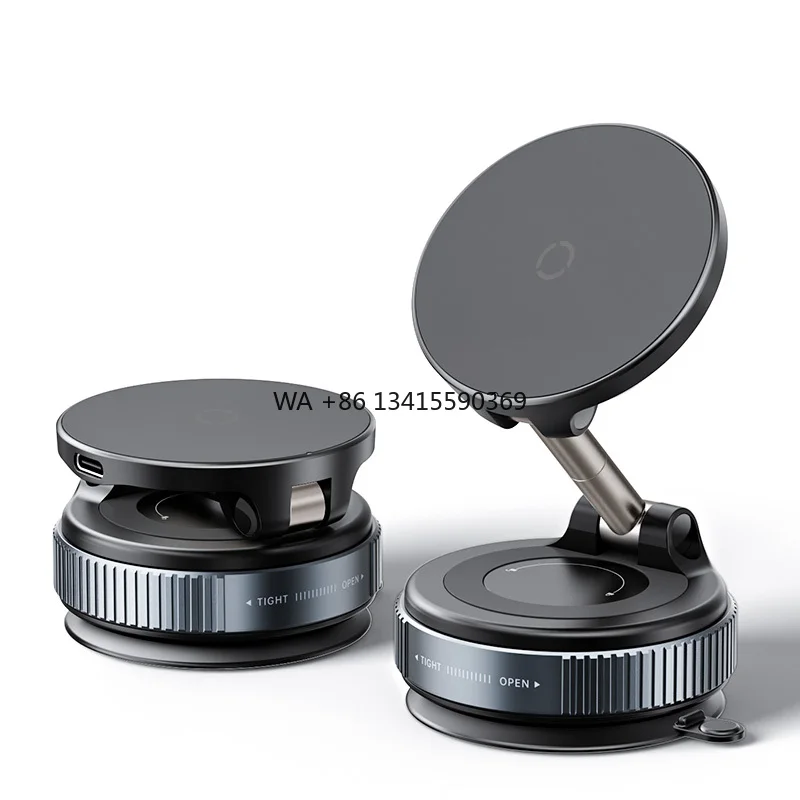 

X68w New Charging Model Single Folding Universal Suction Cup Car Mobile Phone Holder Magnetic Car Dashboard Stand