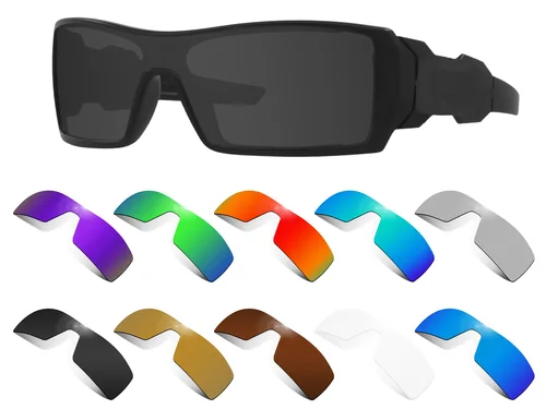 Lentes de repuesto polarizadas Glintbay Performance para gafas de sol Oakley Oil Rig, varios colores