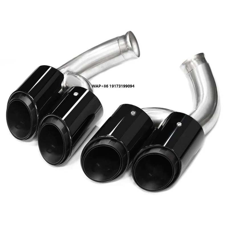

2015/16/17 Car Exhaust Pipes for Porsche-Cayenne 958 Upgrade Stainless Steel Exhaust Muffler Tips Performance System Quad