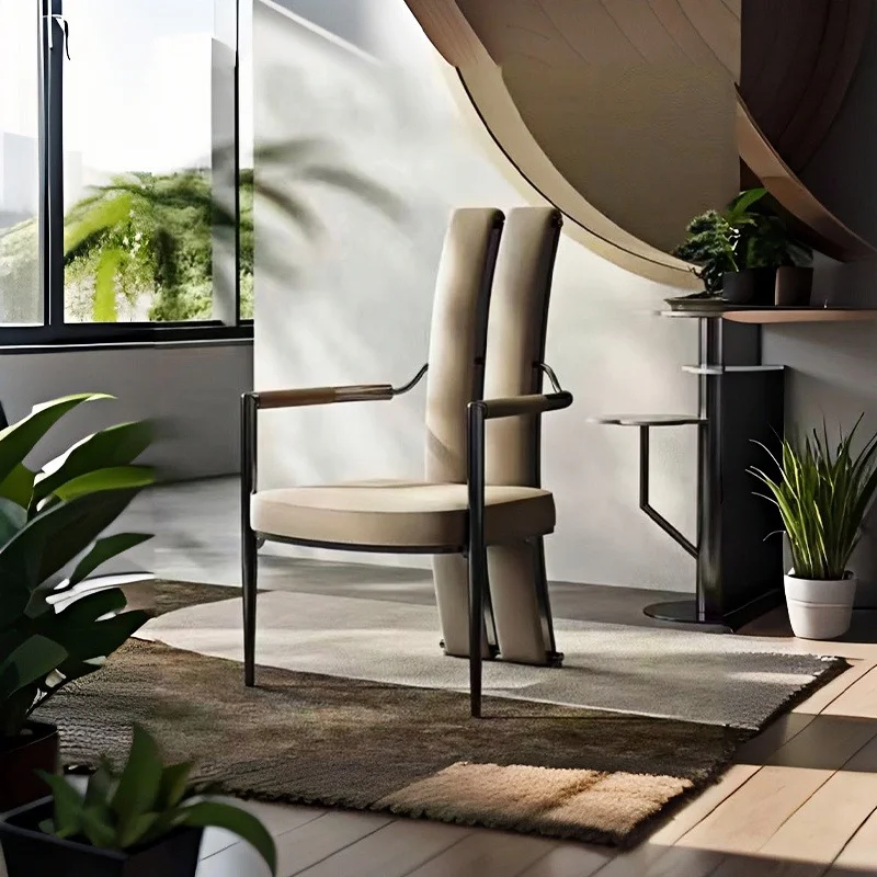 

Modern Designer Office Chair Luxury Leather Backrest Dresser Office Chair Vanity Desk Relaxing Dinning Stoel Trendy Furniture