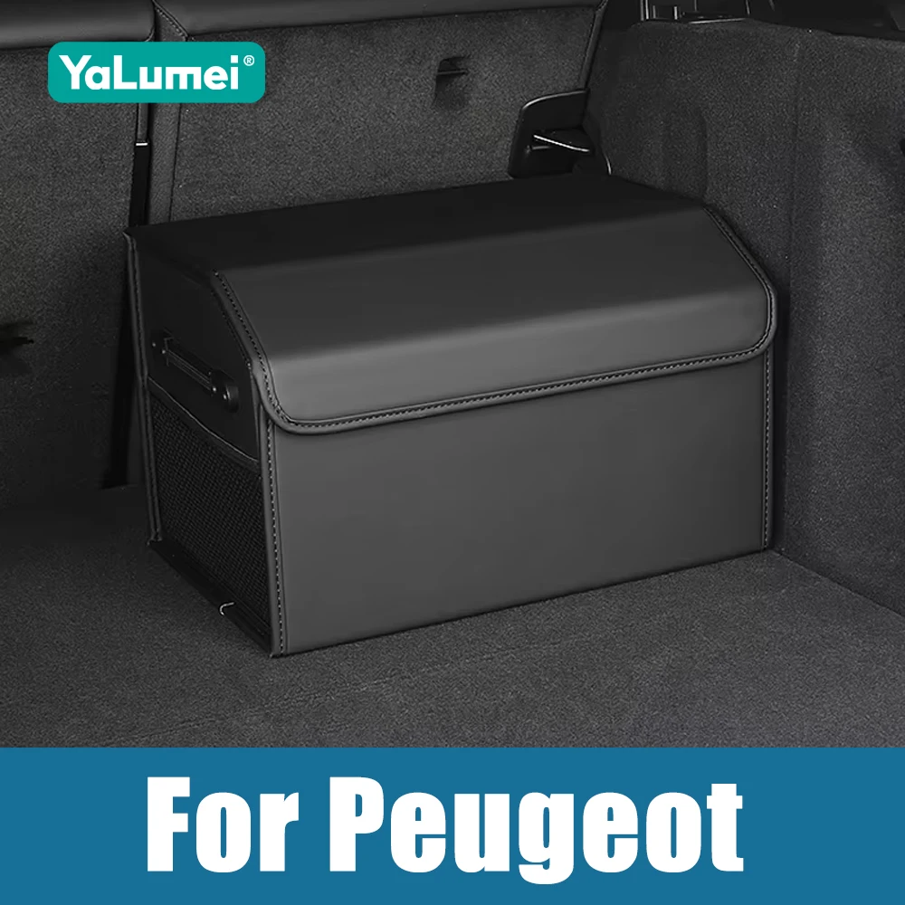 

For Peugeot 308 207 408 206 406 508 307 406 4007 3008 5008 GTI SW Portable Car Trunk Storage Box Large Capacity Holder Tool Case