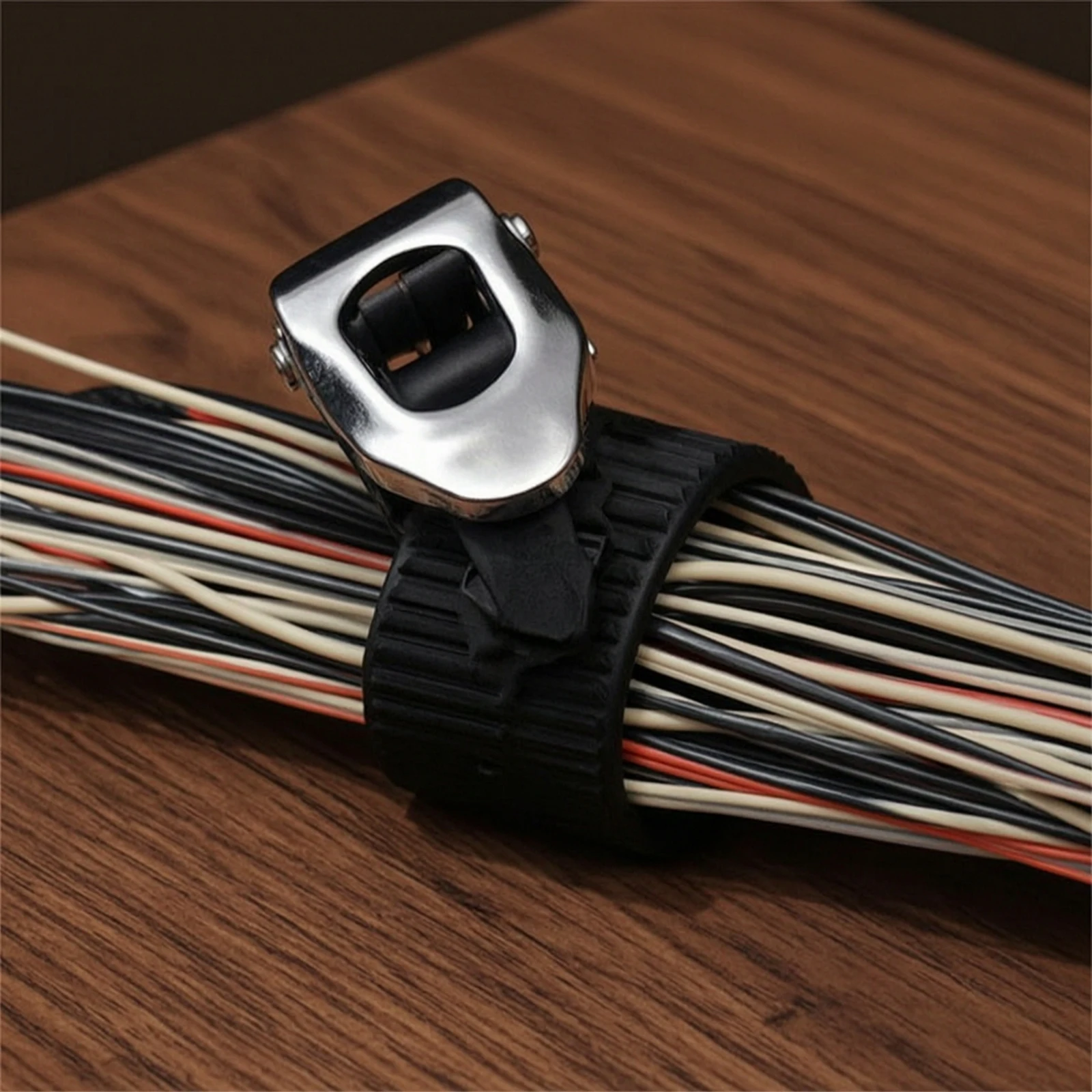 Adjustable Strap with Cable Ties Ratcheting Ratchet Strap Fastener Reusable Locking for DIYers, Garage, Workshop