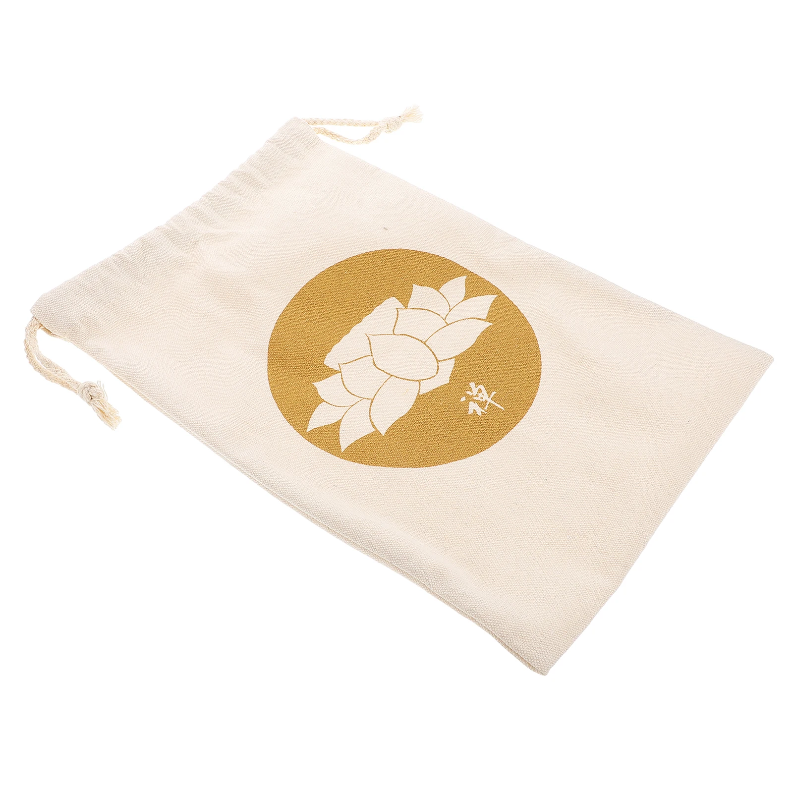 

Buddha Sound Bowl Storage Bag Cloth Drawstring Pouch Minimalist Zen Design Travel Fabric Bags Longlasting Protection Reusable