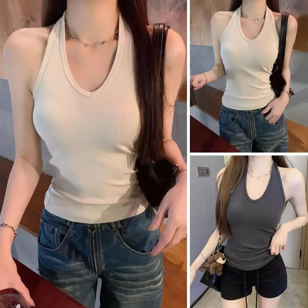 سترة نسائية صيفية غير رسمية أنيقة برقبة على شكل حرف V بدون أكمام قابلة للطي ملابس خروج رسمية سترة نسائية رياضية