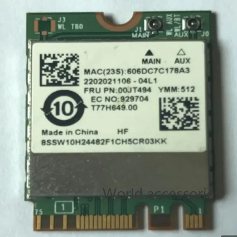 BCM94350ZAE Wireless AC NGFF 802.11ac 867M Wifi Bluetooth BT 4.1 Network Wlan Card For Broadcom Lenovo/IBM/Thinkpad FRU:00JT494