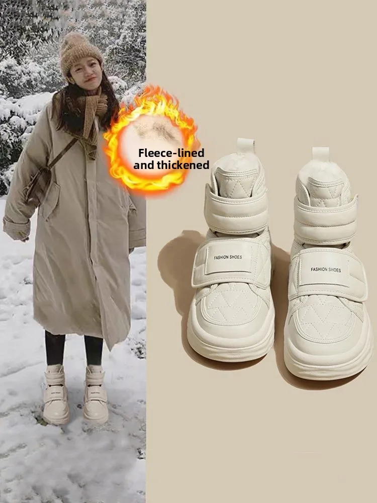 

Women's Fur Lined Anti-Slip Snow Boots Winter Travel Waterproof Booties ort Tube Commute Sle round Toe Thi Bot