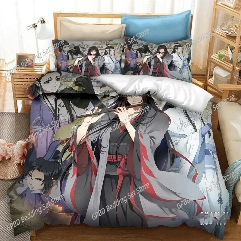 Grandmaster of Demonic Cultivation Mo Dao Zu Shi 3D Bedding Set Duvet Cover Pillowcases Single Twin Full Queen King Home Decor