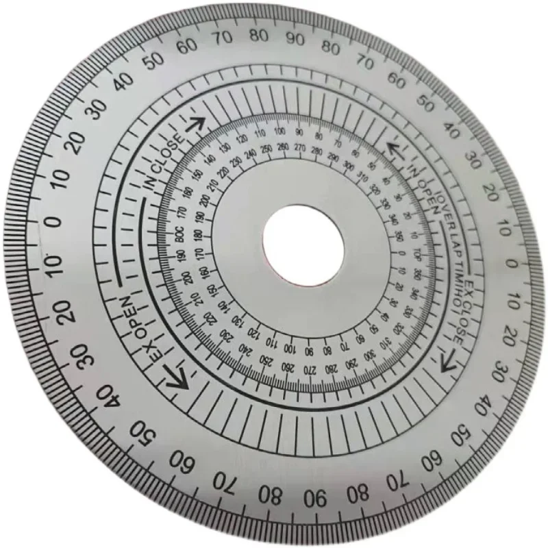 

150x22 Stainless Steel Disc Mechanical Universal Dial Accessories Measuring Arc Ruler