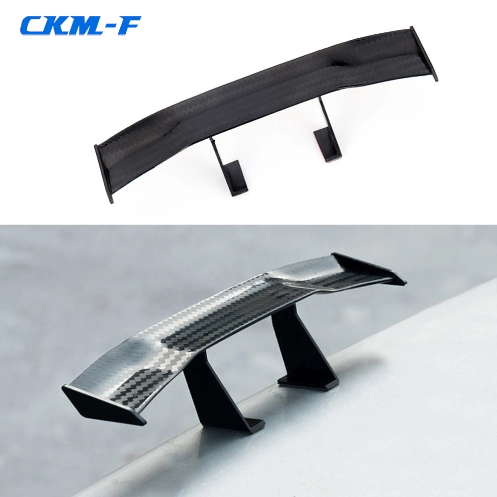 

ABS Carbon Look Car Rear Spoiler Mini Wings Small Model Decoration Auto Accessories Black Blue Red White Winglet Mini Spoiler