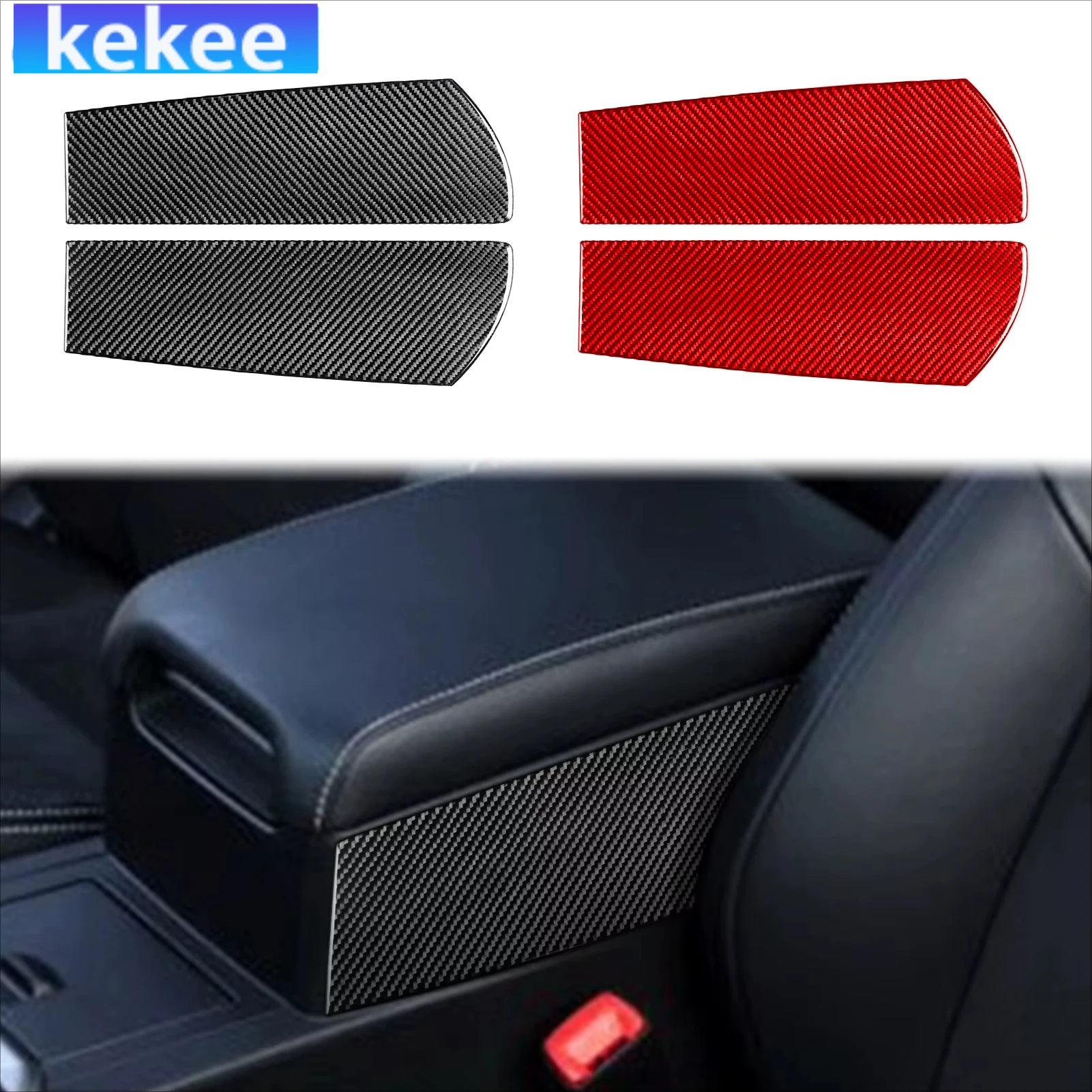 

For Toyota Camry XV50‌ 7th 2012-2014 Carbon Fiber Center Console Armrest Sides Accessories Interior Cover Decorative Stickers