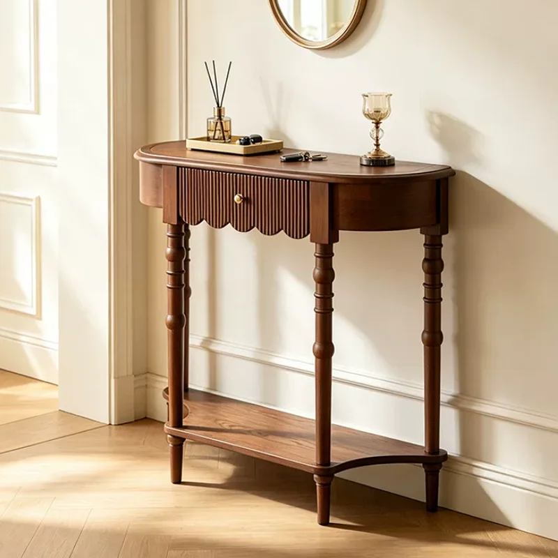 Luxury Narrow Console Tables Chinese Traditional Floor Aesthetic Console Tables High Quality Slim Muebles De Sala Furniture