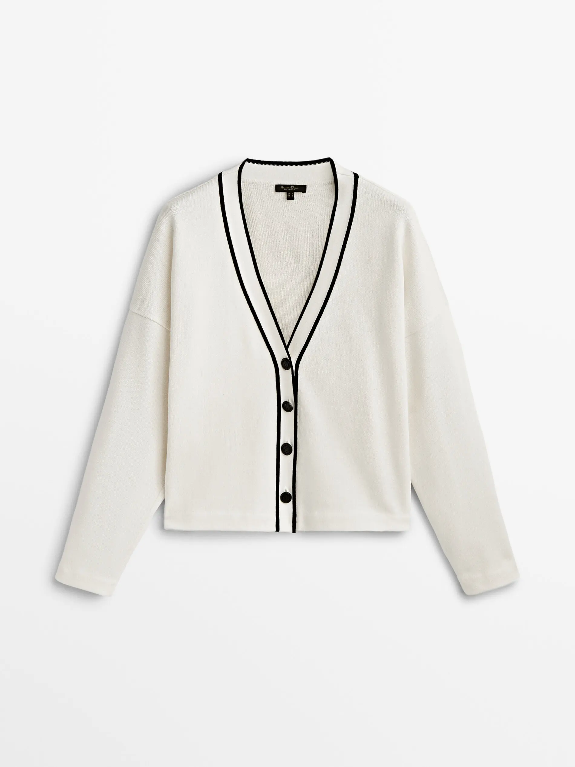 Ethereal MD 2024 autumn new style of Women\'s college style contrast color casual all-matching temperament knitted cardigan coat