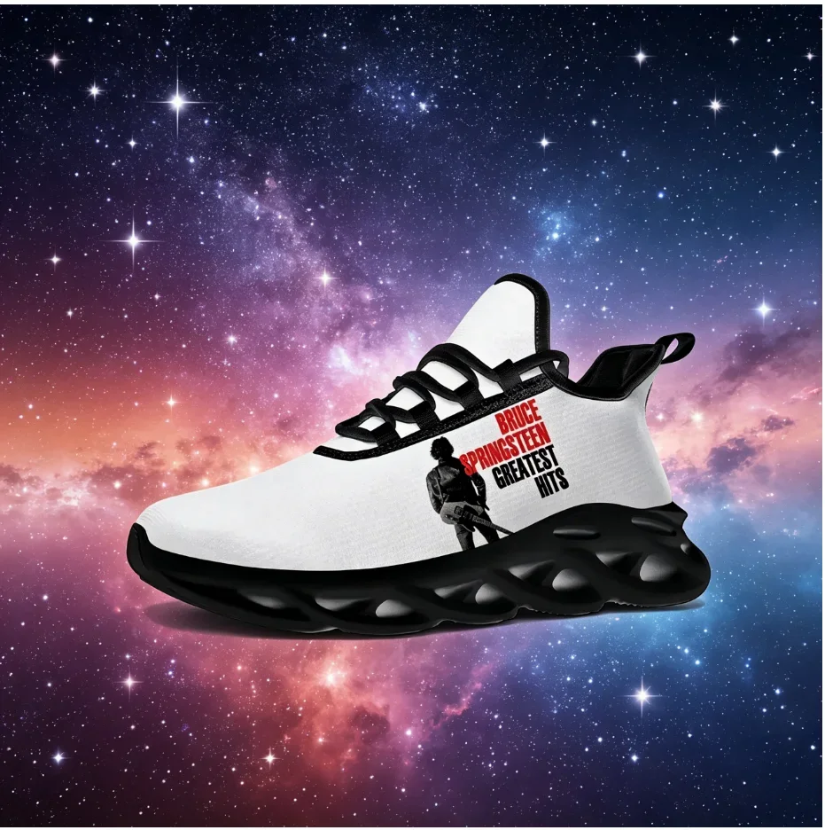 

Born To Run Custom Blade Shoes Motivational Quote Print Lightweight Shockproof Unisex Street Sneakers