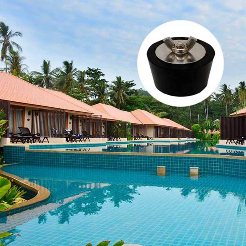 3Pcs 38Mm Rubber Winterizing Plug Swimming Pool Sealed Anti-Freeze Expansion Plug Drain Pipe Pipes Antifreeze image 2