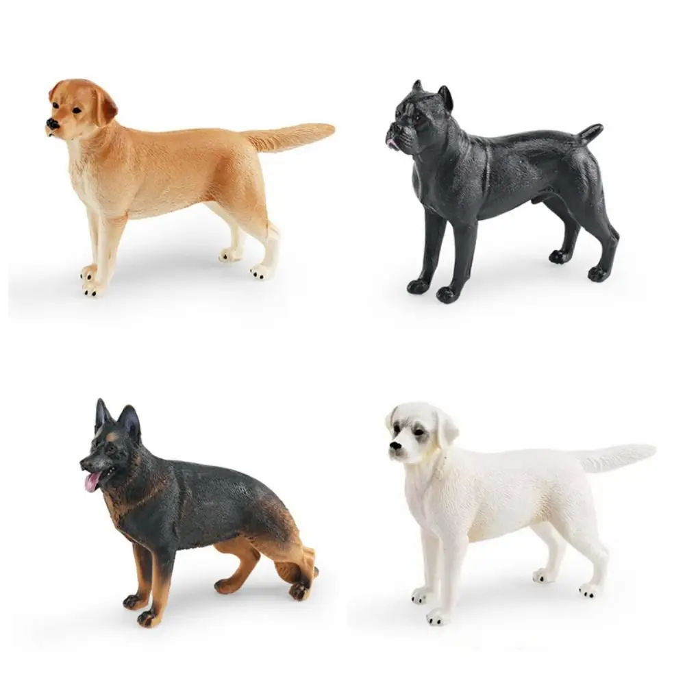 

Labrador Rottweiler Puppy Dog Figurine Great Dane Hand Painted Dogs Animals Model Educational Realistic Simulation Dog Statue