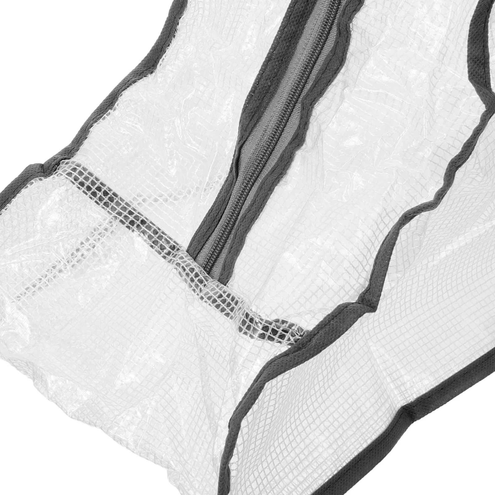 

1pcs Shoes Storage Bag Reusable Boot Organizer For Travel Wardrobe Zipper Shoe Pouch Waterproof Pvc Mesh Holder Home Supply