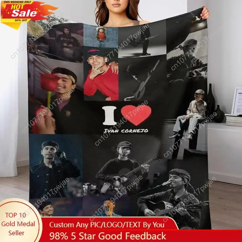 

Ivan Music Cornejo Poster Blanket Air Conditioning Blanket Super Soft Travel Outdoor Flannel Blanket Fashion Personalized Gift