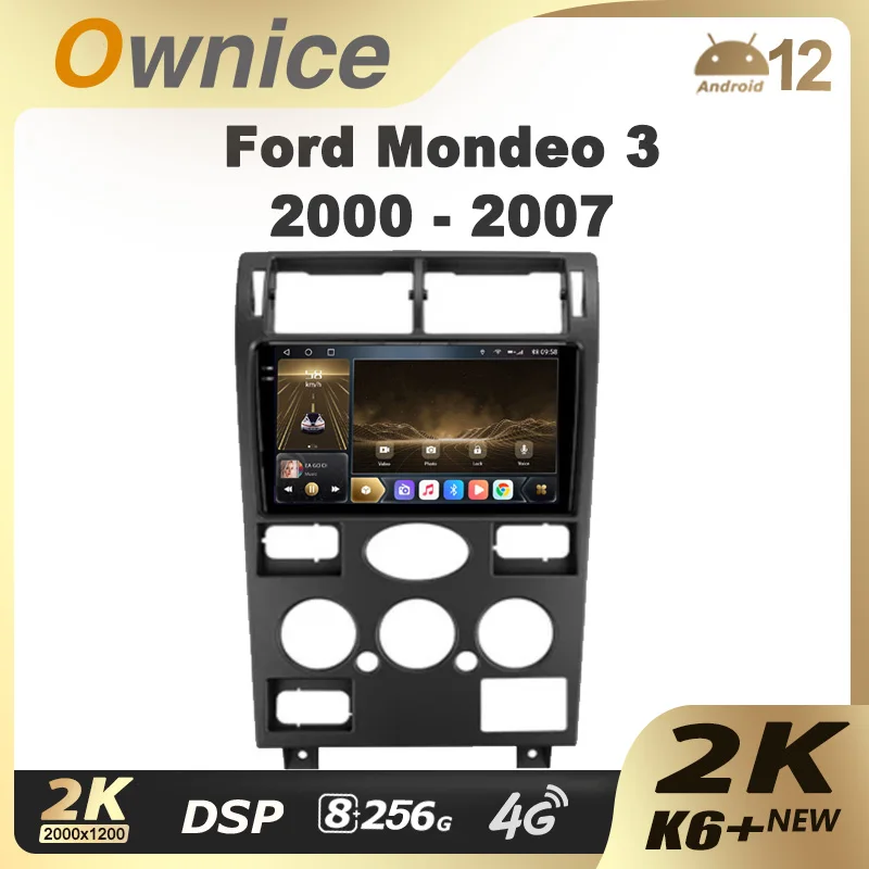 

Ownice K6+ 2K for Ford Mondeo 3 2000 - 2007 Car Radio Multimedia Video Player Navigation Stereo GPS Android 12 No 2din 2 Din DVD