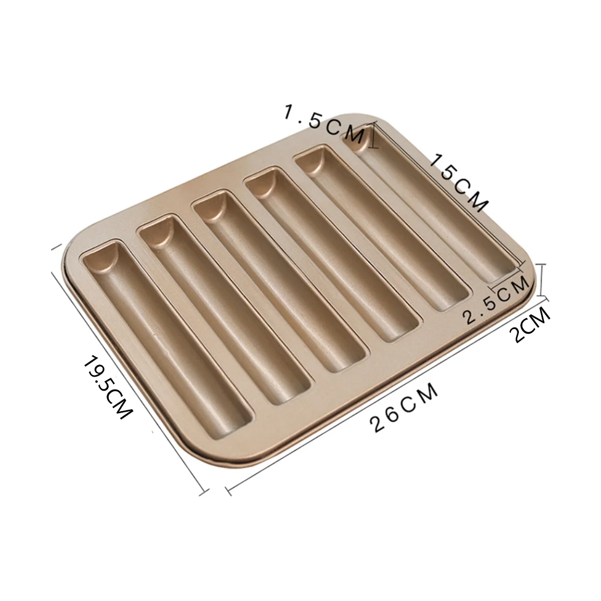 Biscuit Stick Baking Tray Carbon Steel Breadstick Biscotti Ladyfinger Small Muffin Cupcake Tin Tray