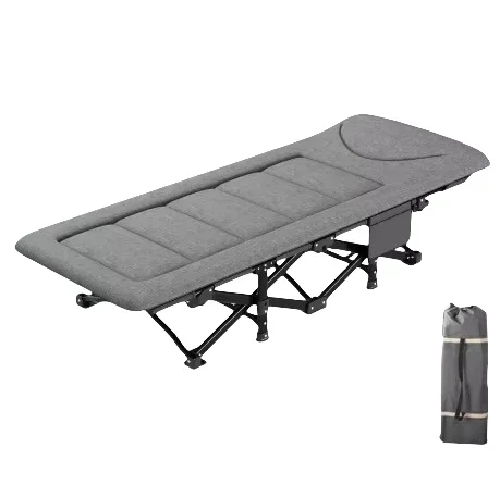 Modern Portable Folding Camping Bed for Adults Outdoor Activities Hiking Travel Bedroom Hospital Hotel Living Room Steel Frame