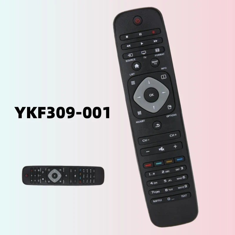

Replacement Remote Control YKF309-001 242254990467 Fixed Code for Philips Smart TV 42PFL3207H 47PFL4307 47PFL4307H 32PFL5507T
