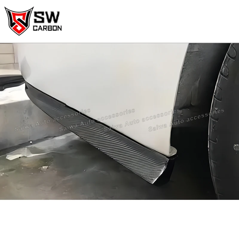 Carbon Fiber Rear Diffuser Splitter For BMW 3 Series 320i 330i F30 F35 Rear Bumper Lip Under Side Spoiler Splitter Car Body Kit