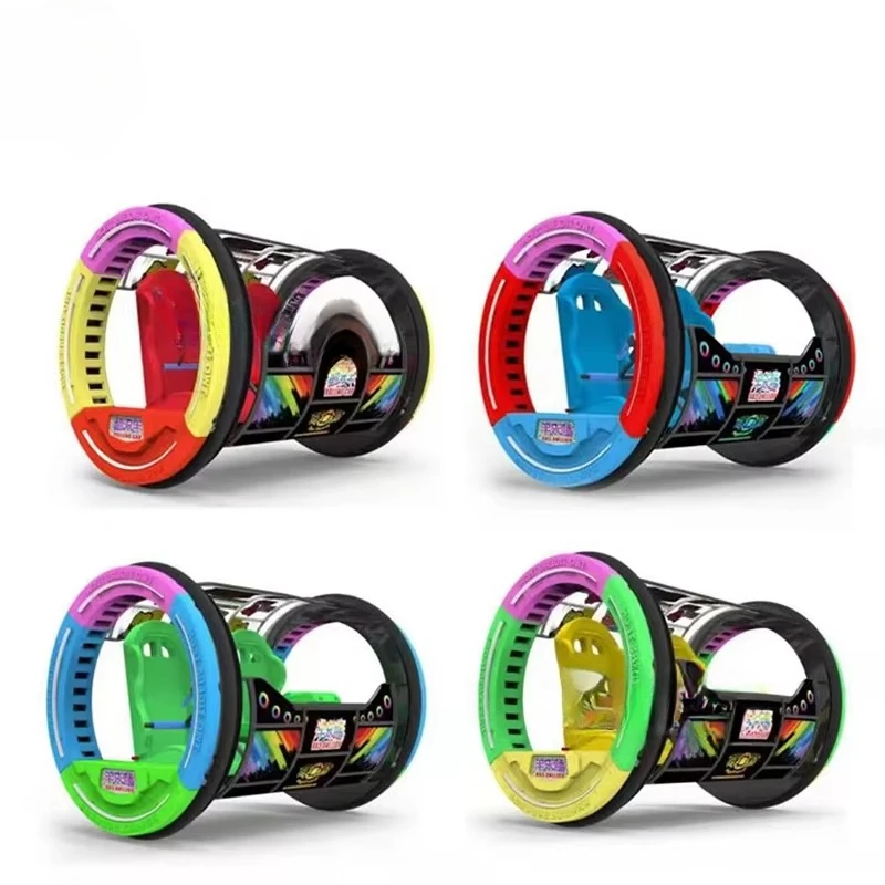 a forOutdoor Playground 360 Degree Rolling Car Metal Happy Bar Electronic Car