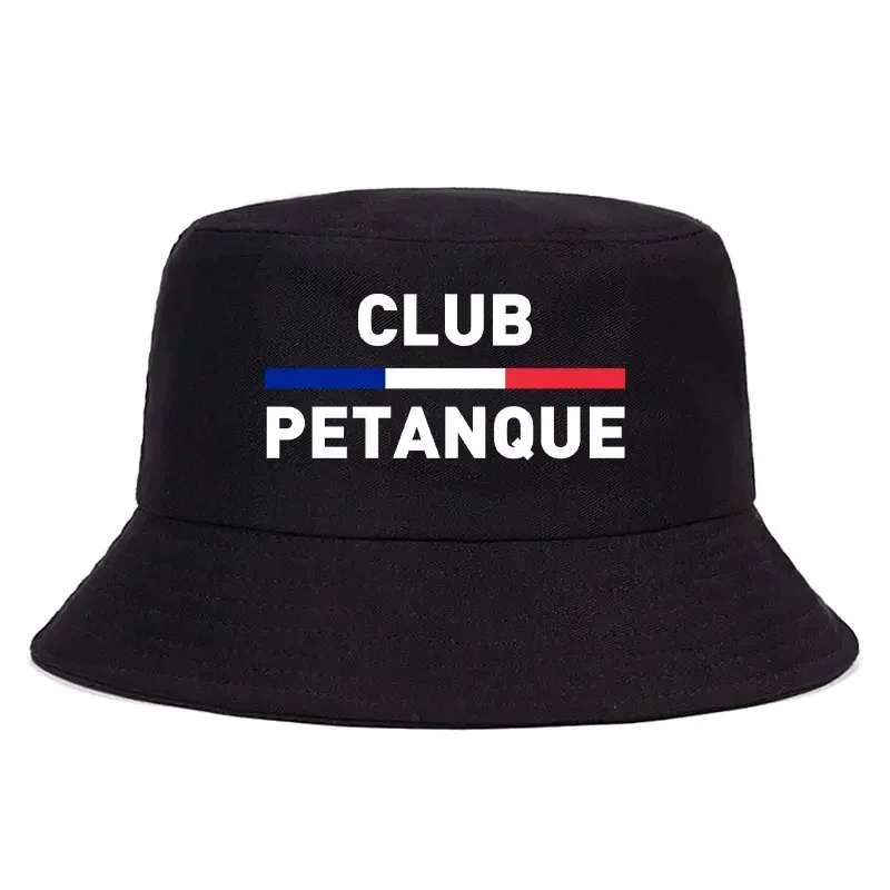 French Petanque Club Bucket Hat men Unisex Adult Outdoor Sport Activities bob Panama Hat Men Women Reversible Fisherman Cap boy