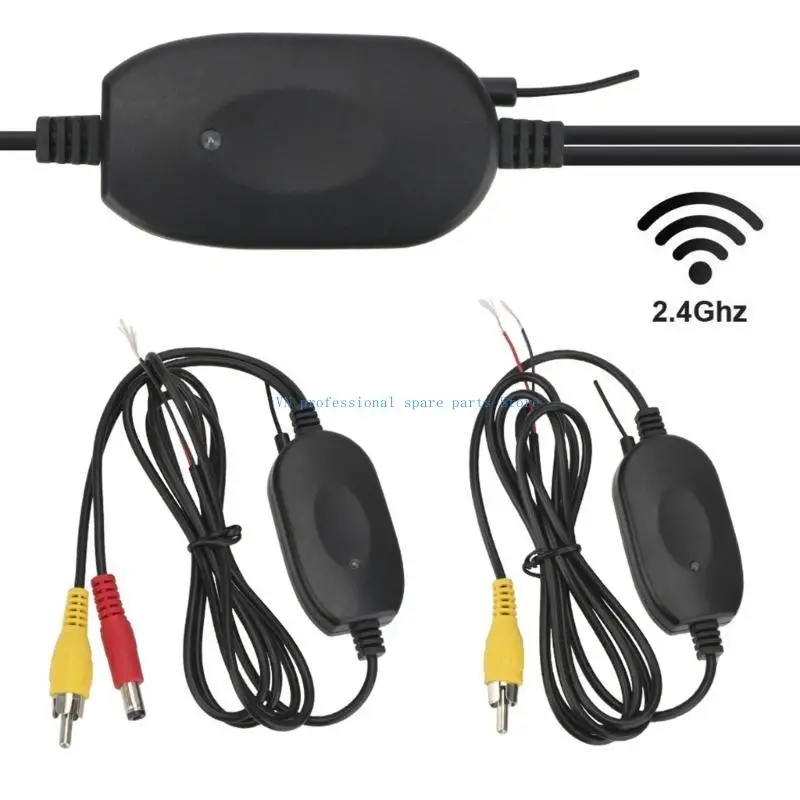 

41XA Vehicle Reverse Backup Camera Wireless Transmitter Receiver Module Car Rear View Camera Wireless Wiring 2.4GHz DC12V